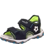 Superfit Mike 3.0 sötétkék focilabdás 2 tépőzáras bőr-textil kisfiú gyerekszandál (1-009466-8000)