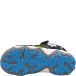 Superfit Mike 3.0 sötétkék focilabdás 2 tépőzáras bőr-textil kisfiú gyerekszandál (1-009466-8000)