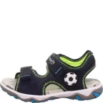 Superfit Mike 3.0 sötétkék focilabdás 2 tépőzáras bőr-textil kisfiú gyerekszandál (1-009466-8000)