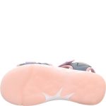 Superfit Pebbles rózsaszín-kék szívecskés 2 tépőzáras vízálló és gyorsan száradó textil kislány gyerekszandál (1-009540-8010)