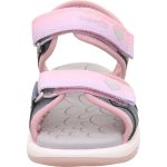 Superfit Pebbles rózsaszín-kék szívecskés 2 tépőzáras vízálló és gyorsan száradó textil kislány gyerekszandál (1-009540-8010)
