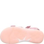 Superfit Pebbles rózsaszín szívecskés 2 tépőzáras vízálló és gyorsan száradó textil kislány gyerekszandál (1-009544-5500)