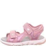 Superfit Pebbles rózsaszín szívecskés 2 tépőzáras vízálló és gyorsan száradó textil kislány gyerekszandál (1-009544-5500)