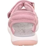 Superfit Pebbles rózsaszín szívecskés 2 tépőzáras vízálló és gyorsan száradó textil kislány gyerekszandál (1-009544-5500)