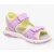 Superfit Pebbles lila-sárga szívecskés 2 tépőzáras textil vízálló és gyorsan száradó kislány gyerekszandál (1-008544-8500)
