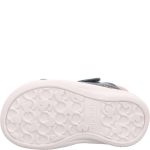 Superfit Polly kék-rózsaszín-csillogós szívecskés 2 tépőzáras nappa bőr kislány gyerekszandál (1-600097-8010)