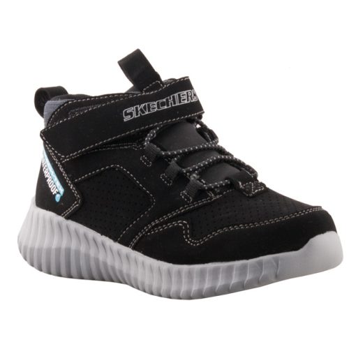 Skechers HYDROX tépőzáras/gumis Vízálló fekete magasszárú gyerek cipő