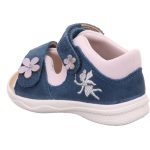 Superfit Polly kék-rózsaszín tündéres 2 tépőzáras velúr bőr kislány gyerekszandál (1-600098-8000)