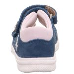 Superfit Polly kék-rózsaszín tündéres 2 tépőzáras velúr bőr kislány gyerekszandál (1-600098-8000)