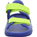 Superfit Splash-s sötétkék-lime 2 tépőzátas szintetikus-textil vízálló kisfiú gyermekszandál (1-000991-8000)