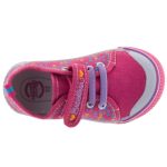 SUPER GEAR tépős/gumis málna/lila SZÍVECSKÉS harántemelős váltócipő