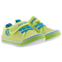 SUPER GEAR tépős/gumis neoncitrom/kék harántemelős váltócipő   SUPER GEAR tépős/gumis neoncitrom/kék harántemelős váltócipő
