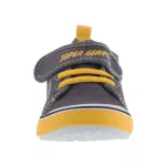 SUPER GEAR tépős/gumis szürke/citrom harántemelős váltócipő