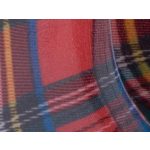 PREGO fekete talpú PIROS SKÓT KOCKÁS gumicsizma