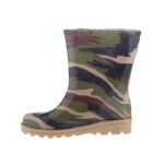 PREGO drapp talpú KATONA mintás gumicsizma