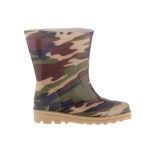 PREGO drapp talpú KATONA mintás gumicsizma
