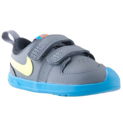 NIKE PICO 5 szürke/kék/neon 2 tépős orrvédős cipő