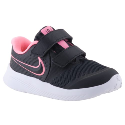 NIKE STAR RUNNER fekete/rózsa 2 tépős futócipő 17-27
