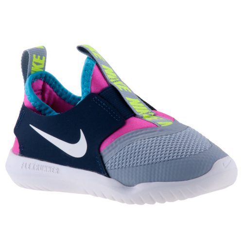 NIKE FLEX RUNNER szürke/málna/kék gumis/belebújós VÍZICIPŐ 17-27