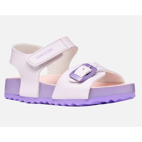 Geox J Fusbetto púder lila tépőzáras-csatos respira (lélegző) bőrhatású anyag kislány gyerekszandál