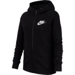 NIKE GIRLS FULL-ZIP HOODIE fekete/fehér kapucnis lány melegítő felső XS-XL