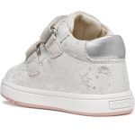 Geox B Biglia fehér-ezüst Csingiling 2 tépőzáras respira (lélegző) bőr kislány gyerekcipő 