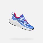 Geox J Pro-Ran kék-pink tépőzáras-gumifűzős respira (lélegző) textil lány gyerekcipő