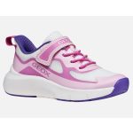 Geox J Pro-Ran lila-pink-fehér tépőzáras-gumifűzős respira (lélegző) textil kislány gyerekcipő
