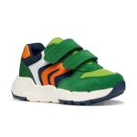 Geox B Flexyper mini zöld-sötétkék-narancssárga 2 tépőzáras respira (lélegző) kisfiú gyerekcipő 