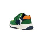 Geox B Flexyper mini zöld-sötétkék-narancssárga 2 tépőzáras respira (lélegző) kisfiú gyerekcipő 