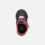 Geox B TREKKYUP sötétkék-fekete-narancs tépőzáras amphibiox (vízálló) fiú hótaposó