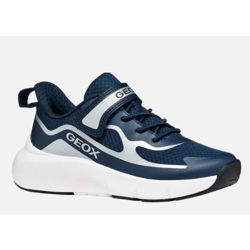 Geox J Pro-Ran sötétkék tépőzáras-gumifűzős respira (lélegző) textil fiú gyerekcipő