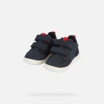 Geox B Hyroo WPF 2 tépőzáras sötétkék respira (lélegző) vízálló nubuk bőr kisfiú cipő 