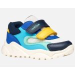 Geox B Ciufciuf fehér-kék-türkiz 2 tépőzáras respira (lélegző) textil kisfiú gyerekcipő
