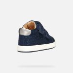 Geox B Biglia sötétkék szívecskés 2 tépőzáras respira (lélegző) bőr kislány cipő