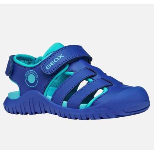 Geox J S. Fusbetto Pro királykék 2 tépőzáras respira (lélegző) Water Friendly zárt orrú textil kisfiú gyerekszandál