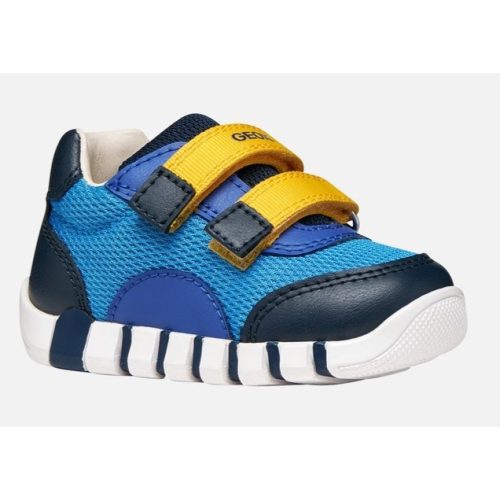Geox B Iupidoo kék-sárga-fekete 2 tépőzáras respira (lélegző) textil kisfiú gyerekcipő