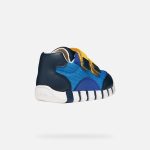 Geox B Iupidoo kék-sárga-fekete 2 tépőzáras respira (lélegző) textil kisfiú gyerekcipő