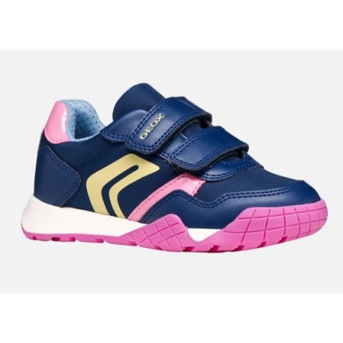 Geox J Rann-E kék-pink 2 tépőzáras respira (lélegző) textil kislány gyerekcipő