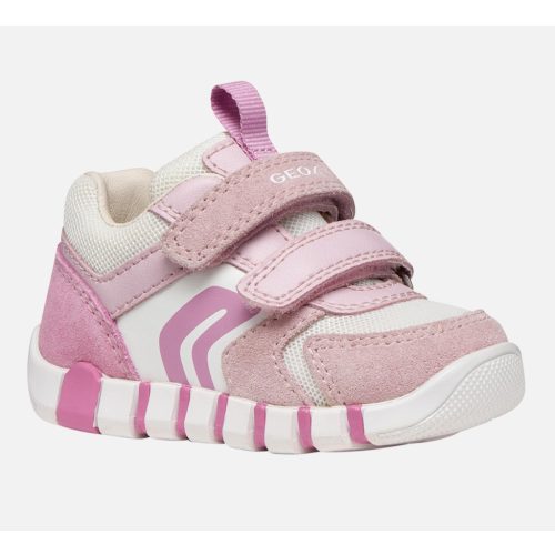 Geox B Iupidoo rózsaszín-fehér 2 tépőzáras respira (lélegző) kislány gyerekcipő 