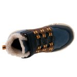 Geox J Flexyper kék-barna tépőzáras-gumifűzős amphibiox (vízálló) bélelt téli fiú bakancs