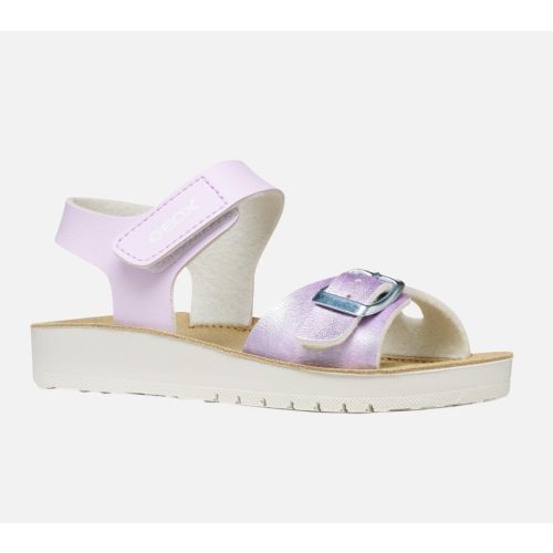 Geox J Costarei GI lila 2 csatos-tépőzáras respira (lélegző) bőr kislány gyerekszandál