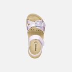 Geox J Costarei GI lila 2 csatos-tépőzáras respira (lélegző) bőr kislány gyerekszandál