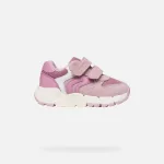 Geox B Flexyper Mini halvány rózsaszín 2 tépőzáras respira (lélegző) velúr bőr-textil kislány gyerekcipő