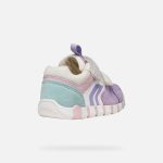 Geox B Iupidoo levendulalila-rózsaszín-fehér-menta 2 tépőzáras respira (lélegző) kislány gyerekcipő 