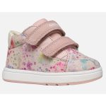 Geox B Biglia világos rózsaszín-színes 2 tépőzáras respira (lélegző) nubuk bőr kislány gyerekcipő 