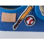 D.D.STEP kék/citrom tépős BASEBALL váltócipő