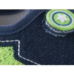 D.D.STEP sötétkék/zöld 2 tépős orrvédős váltócipő