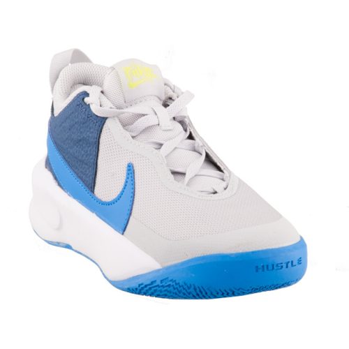 Nike Team Hustle D 10 (GS) szürke-kék fűzős fiú sportcipő