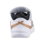 Nike Team Hustle D 10 (TD) fekete-fehér-arany tépőzáras-gumifűzős sportcipő